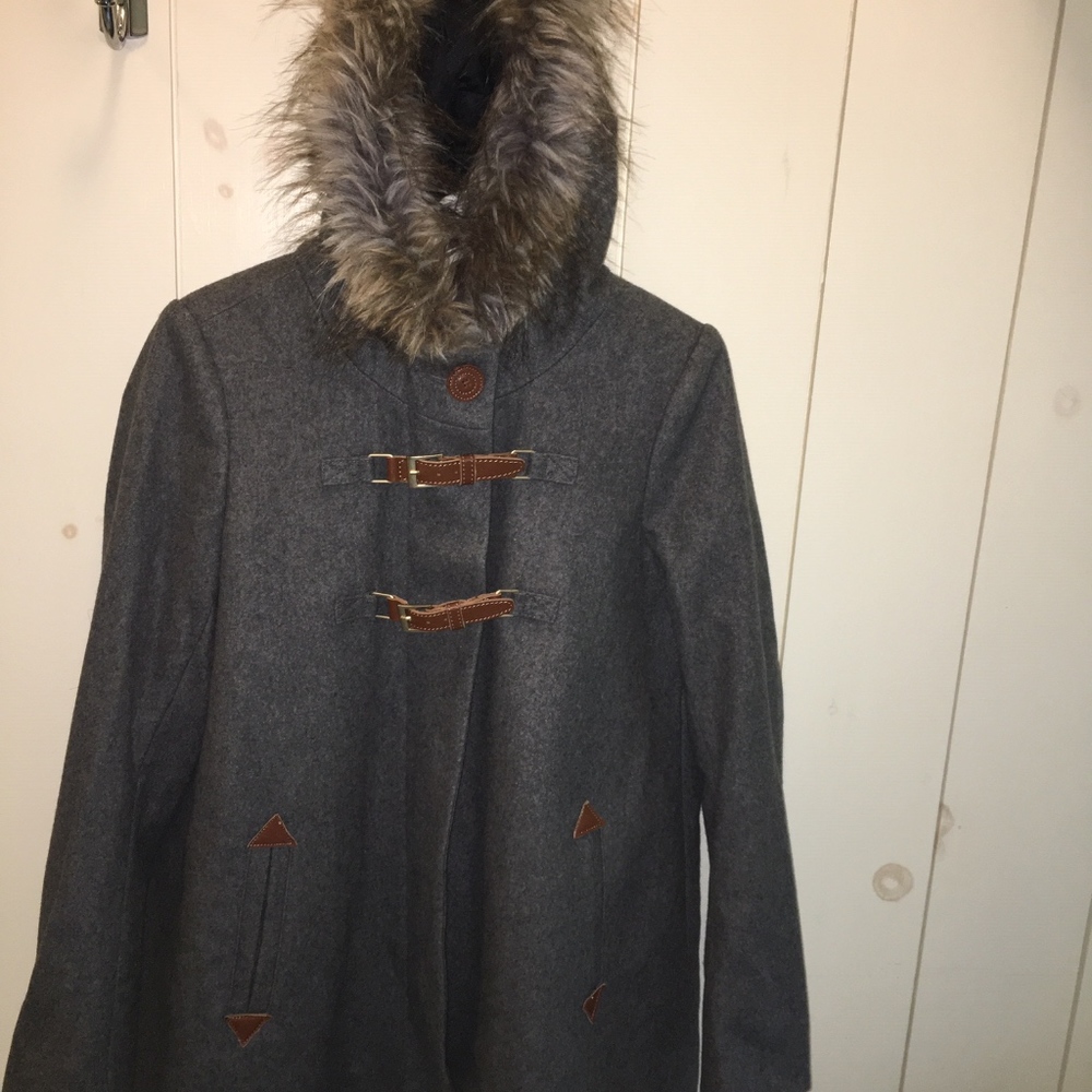 Anthropologie Cartonnier Wool blend peacoat jacket